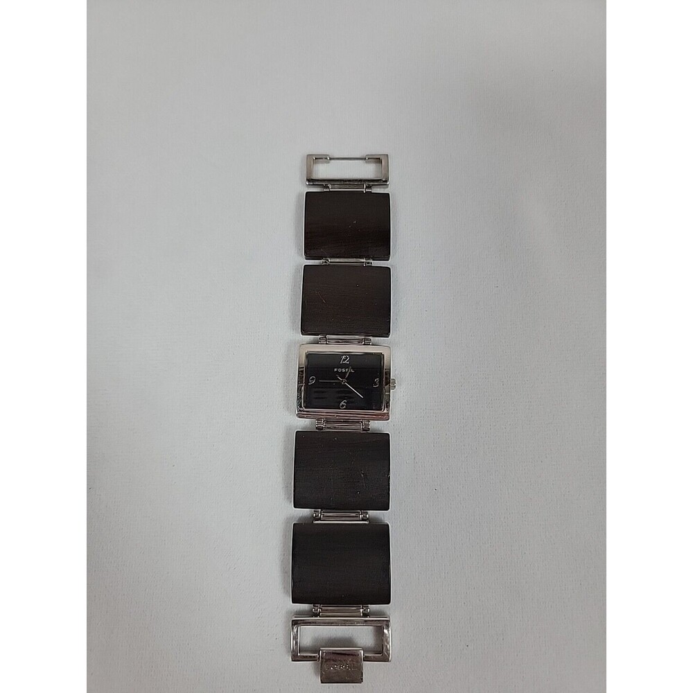 Womens Silver And Brown Fossil Watch ES1540
